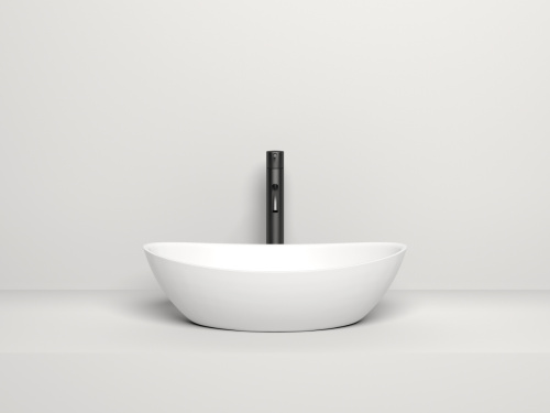 Раковина из искусственного камня S-Sense Salini NOEMI 1101103G 60х30 накладная цвет белый без отверстий под смеситель